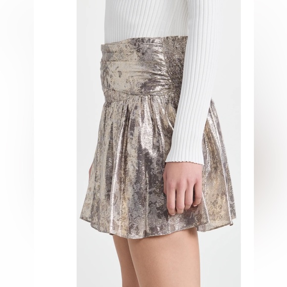 RAMY BROOK***Melody Lame Skirt***Sm. $345 - Picture 6 of 8